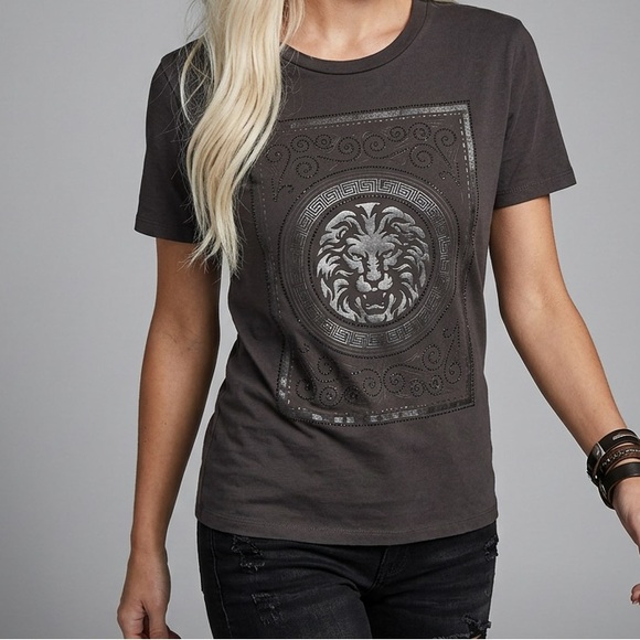 Shadow-Foil Lion Tee - Picture 2 of 5